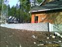 Driveway Retaining Wall - Close View (After)